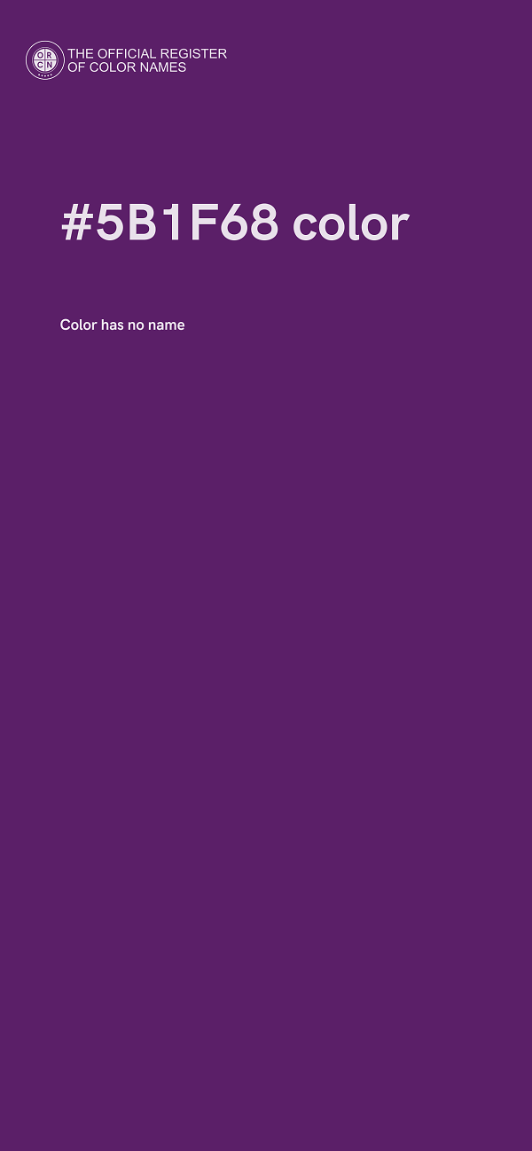 #5B1F68 color image