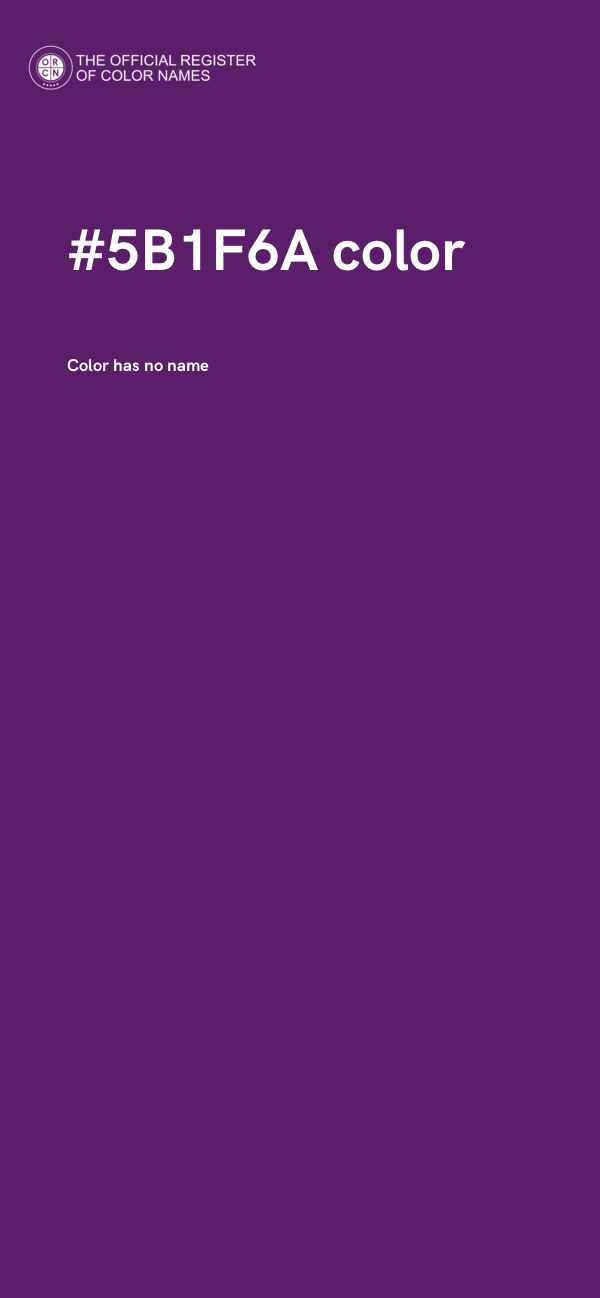 #5B1F6A color image