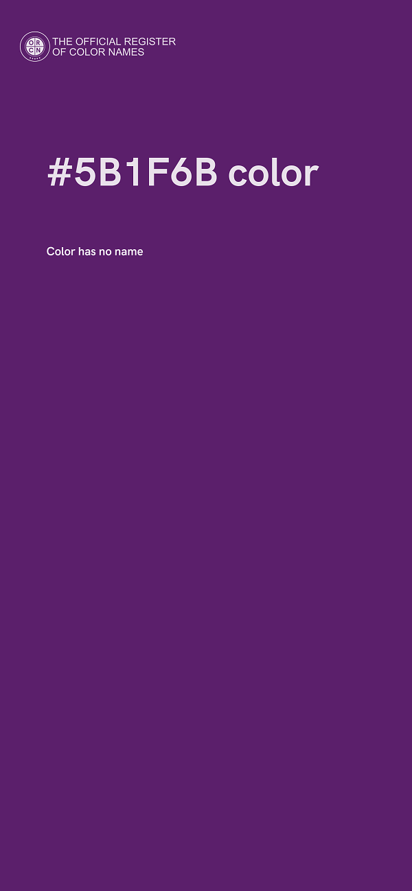 #5B1F6B color image