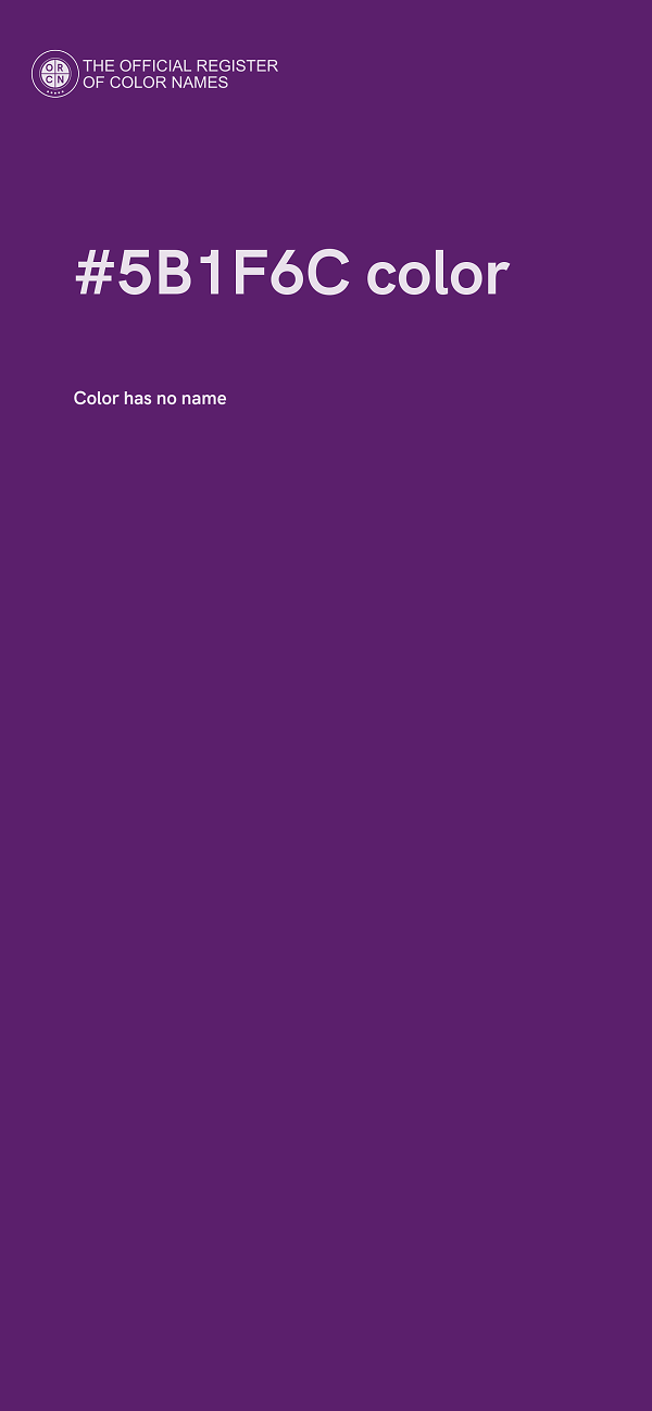 #5B1F6C color image
