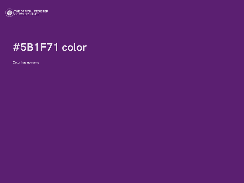 #5B1F71 color image