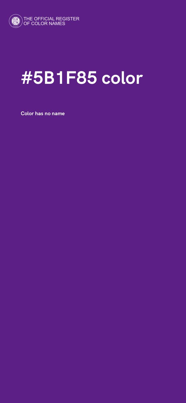 #5B1F85 color image
