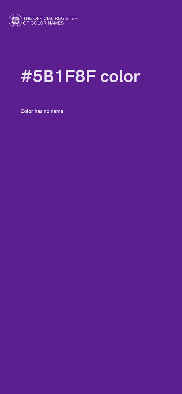 #5B1F8F color image