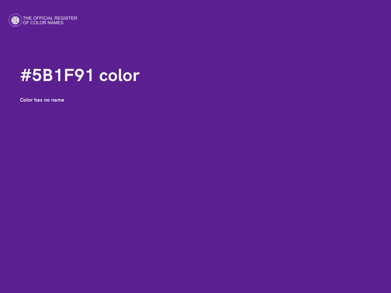 #5B1F91 color image