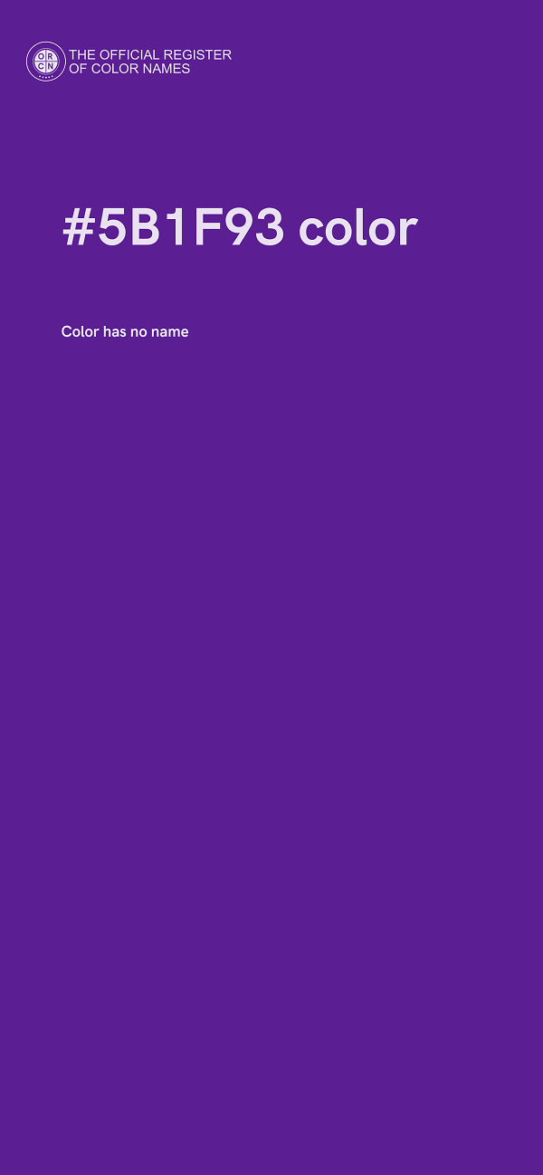 #5B1F93 color image