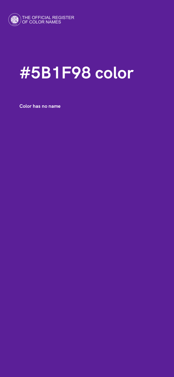 #5B1F98 color image