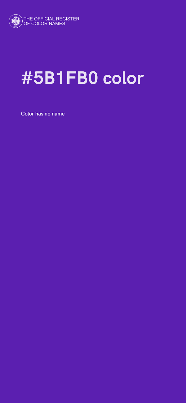 #5B1FB0 color image