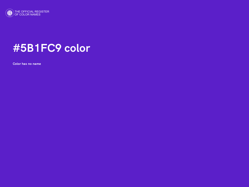 #5B1FC9 color image