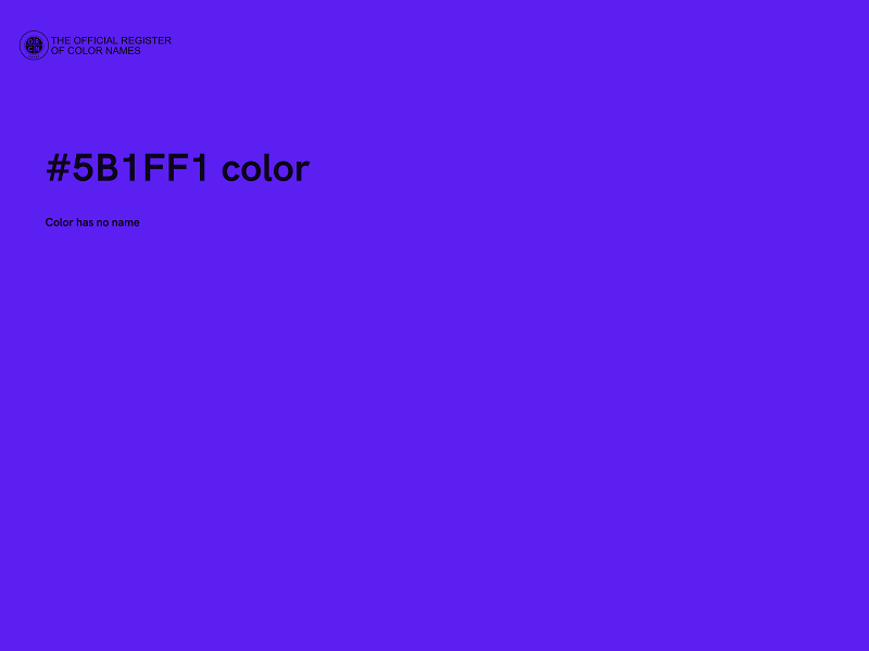 #5B1FF1 color image