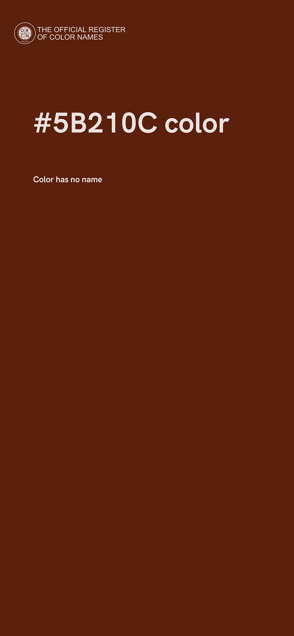 #5B210C color image
