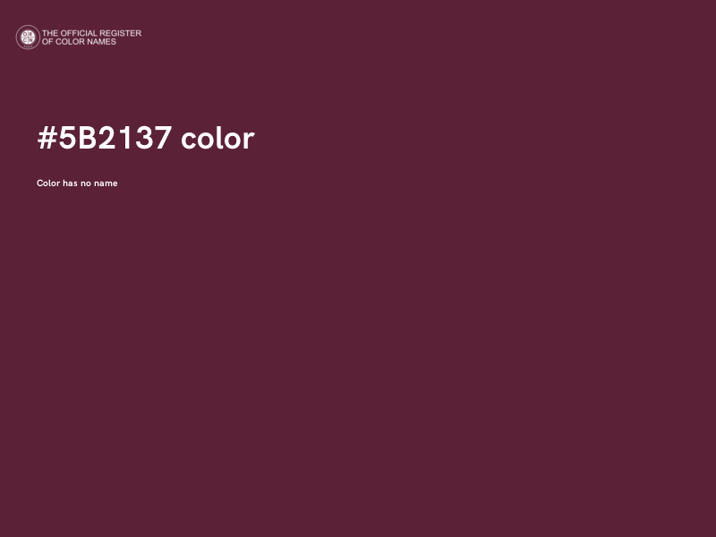 #5B2137 color image