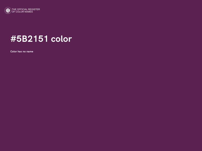 #5B2151 color image