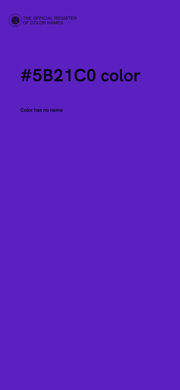 #5B21C0 color image