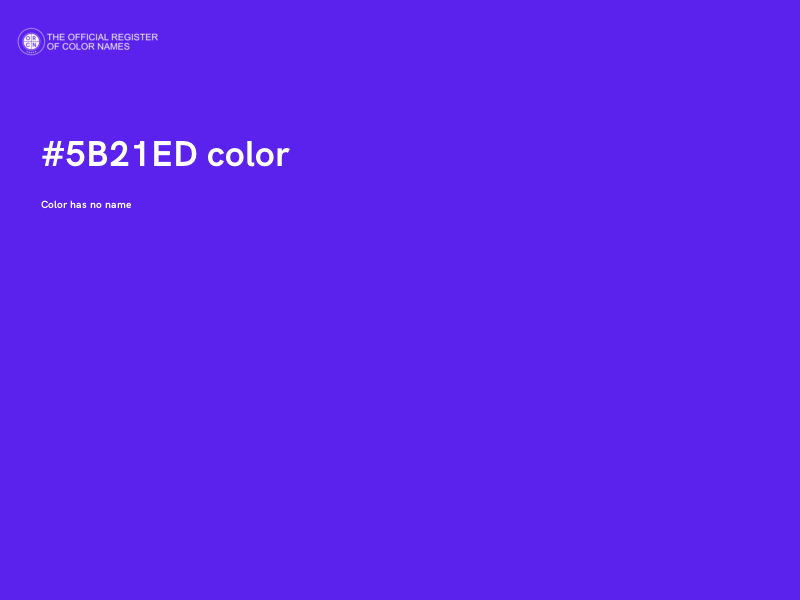 #5B21ED color image