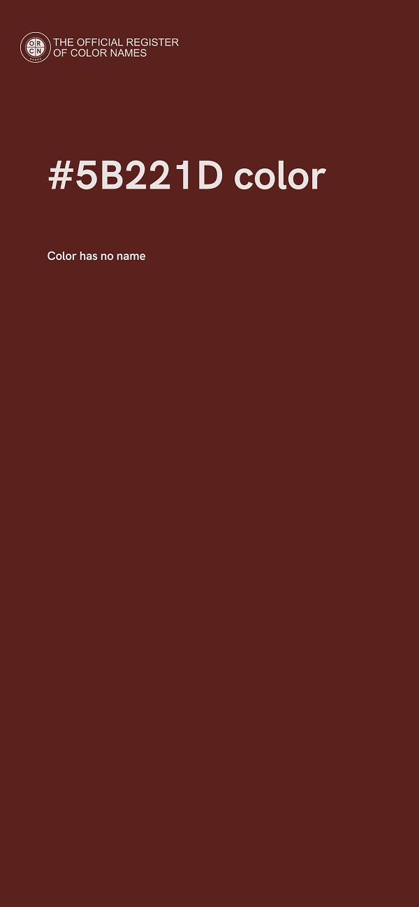 #5B221D color image