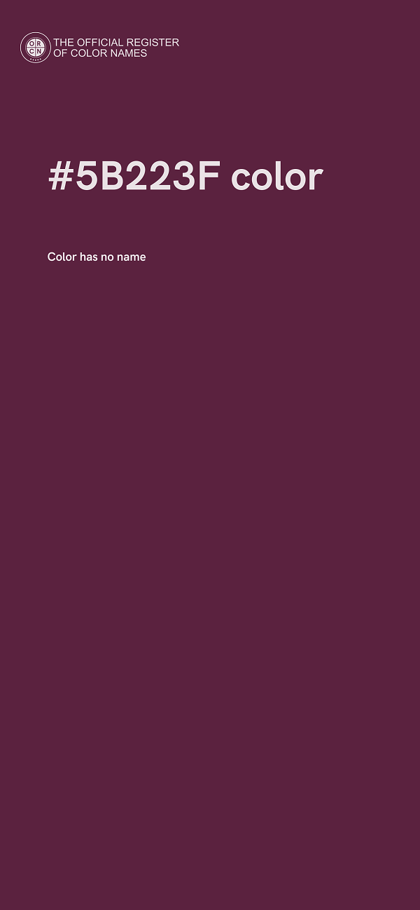 #5B223F color image