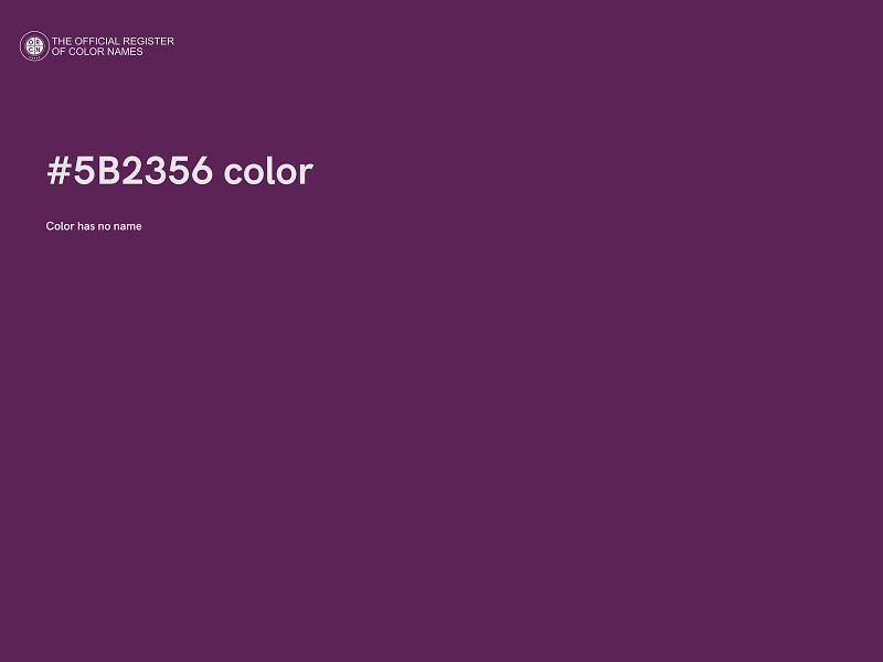 #5B2356 color image