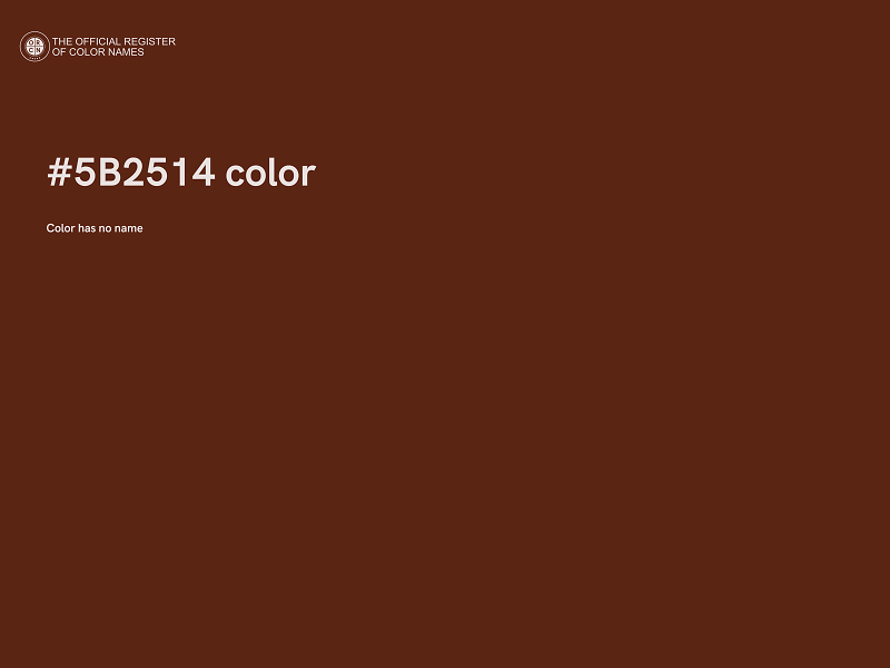 #5B2514 color image