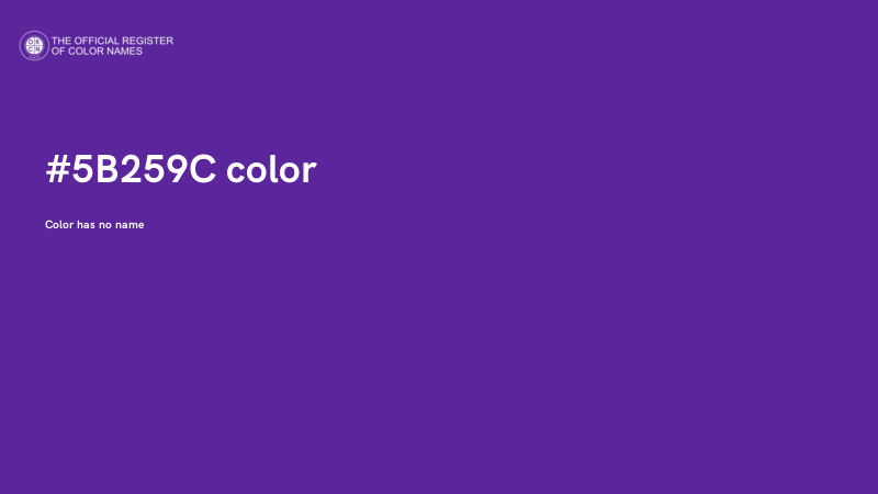 #5B259C color image