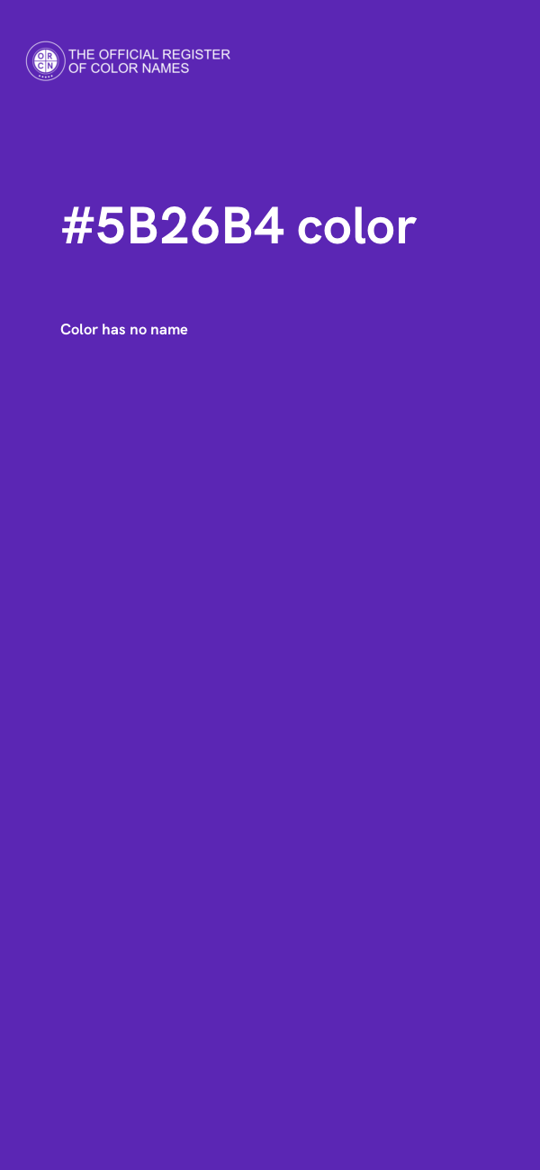 #5B26B4 color image