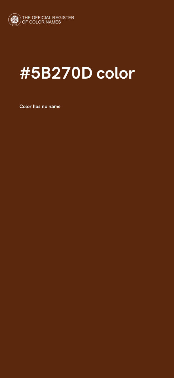 #5B270D color image