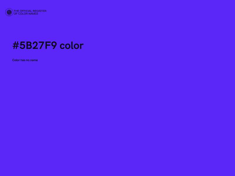 #5B27F9 color image