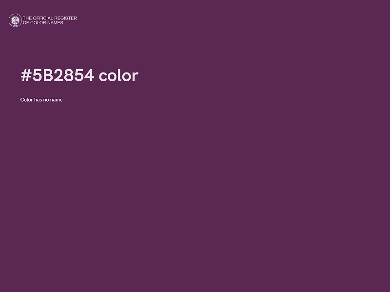 #5B2854 color image