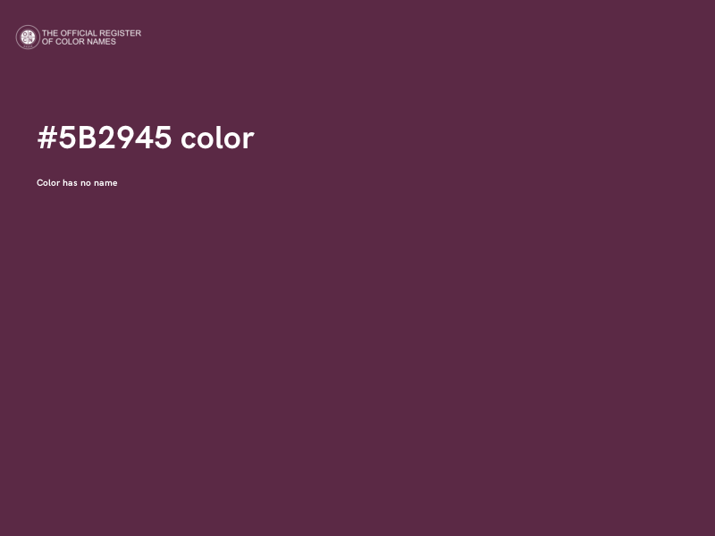 #5B2945 color image