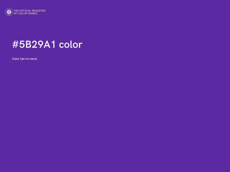 #5B29A1 color image