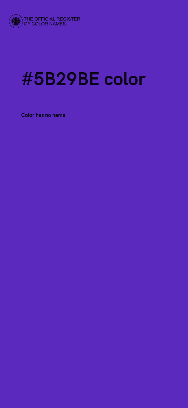 #5B29BE color image