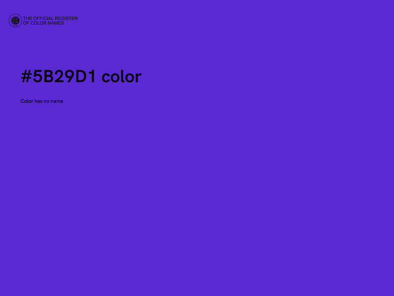 #5B29D1 color image