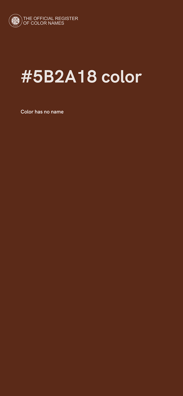 #5B2A18 color image