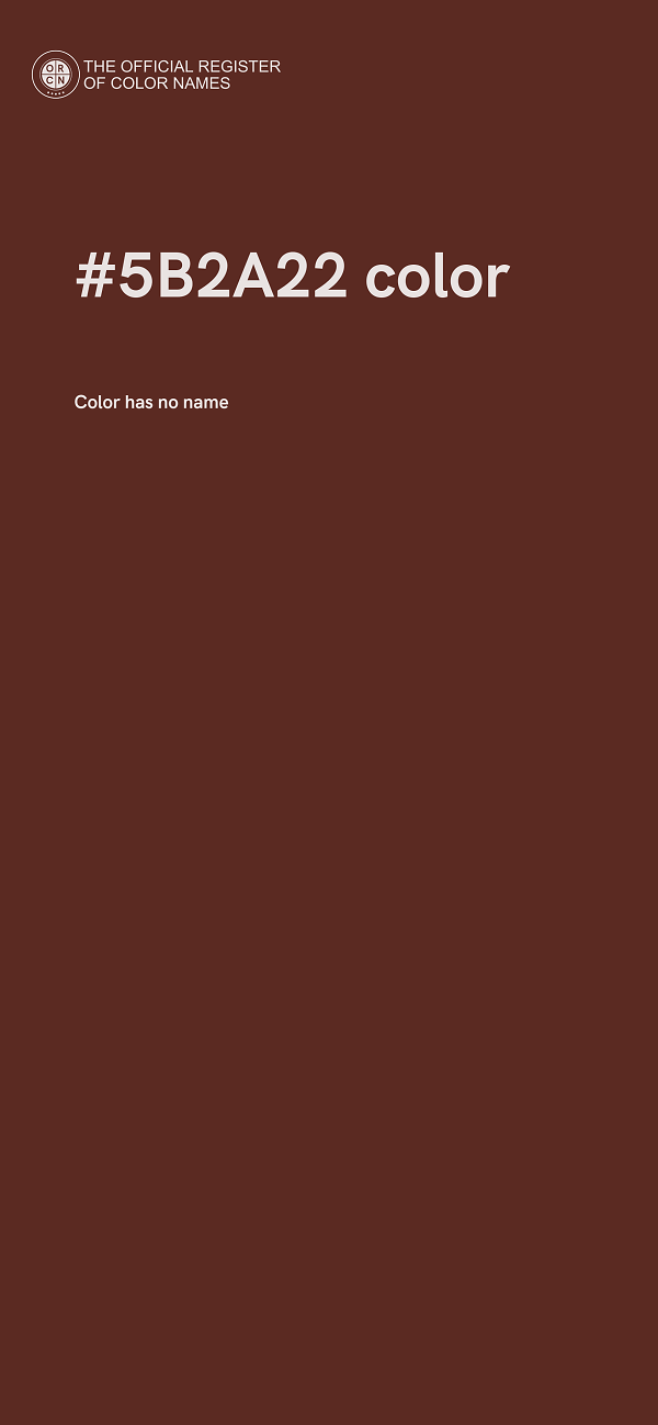 #5B2A22 color image