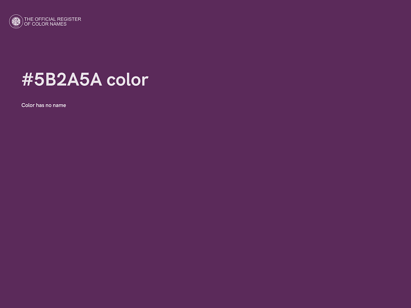 #5B2A5A color image