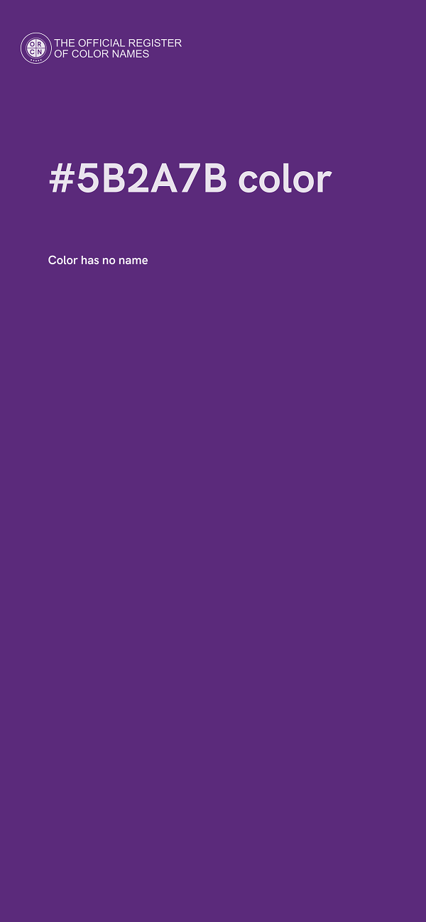 #5B2A7B color image