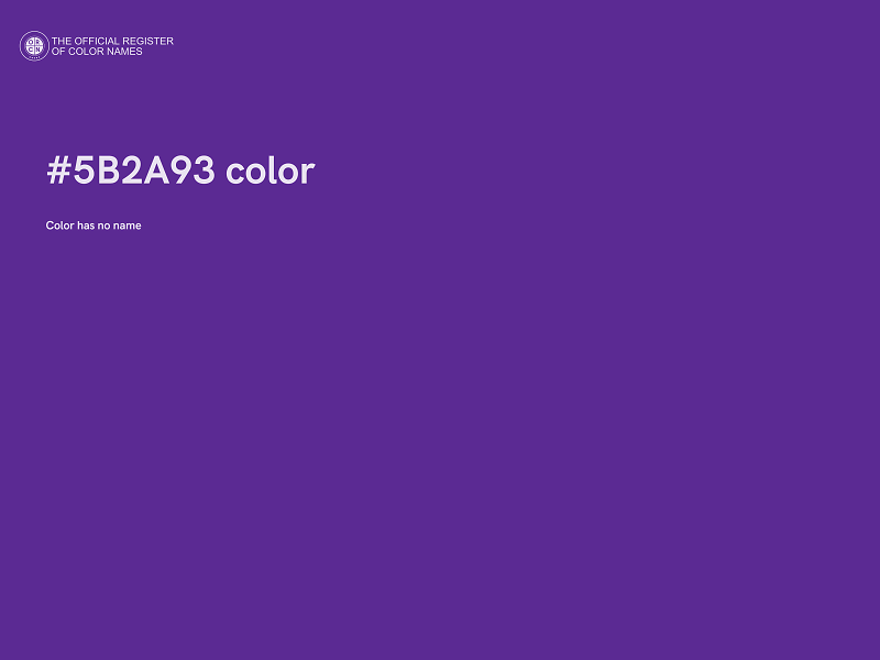 #5B2A93 color image