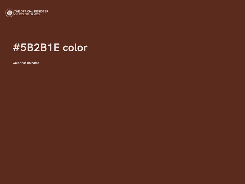 #5B2B1E color image