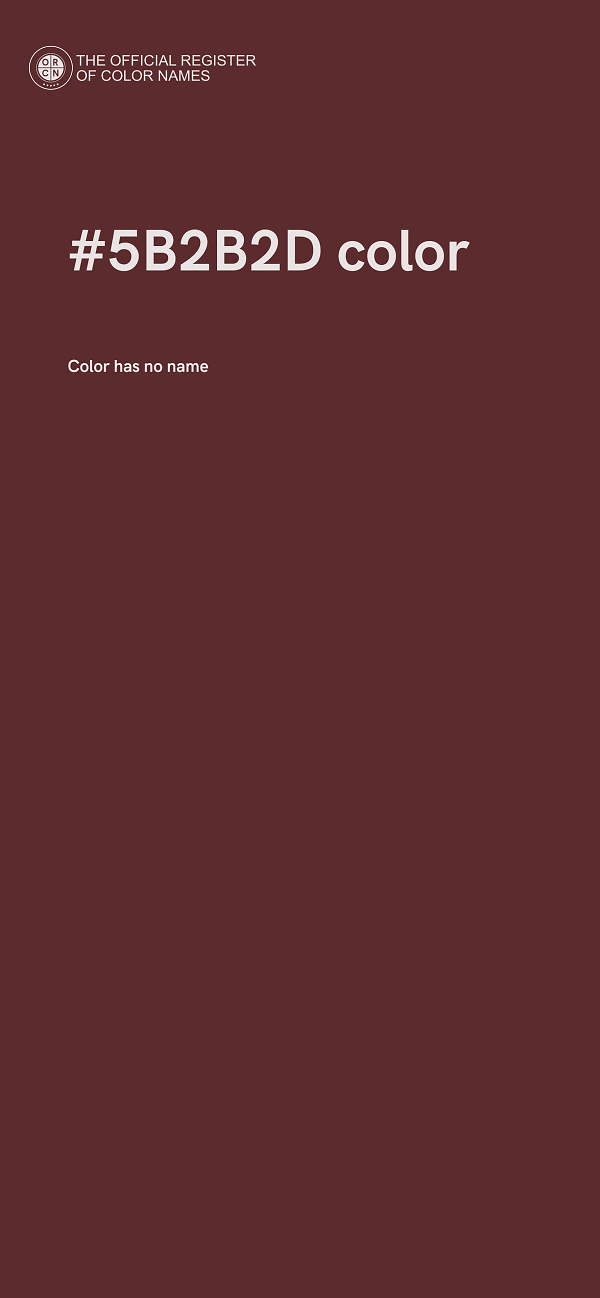 #5B2B2D color image