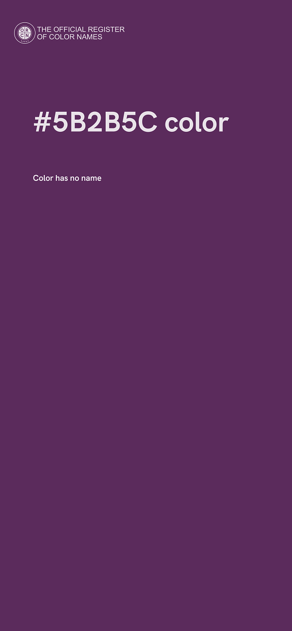 #5B2B5C color image