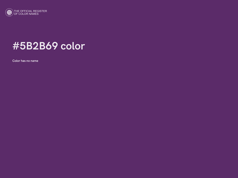 #5B2B69 color image