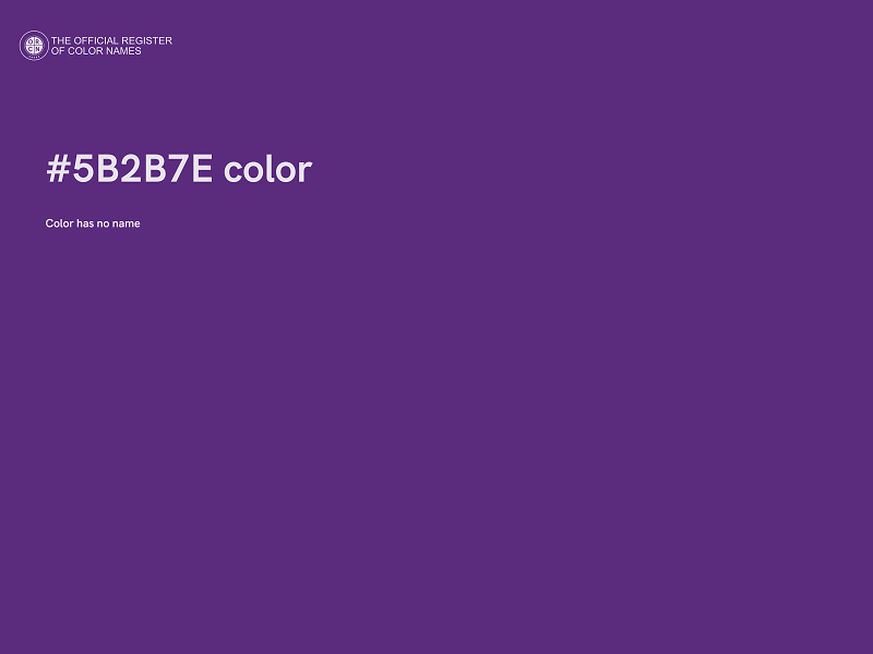 #5B2B7E color image