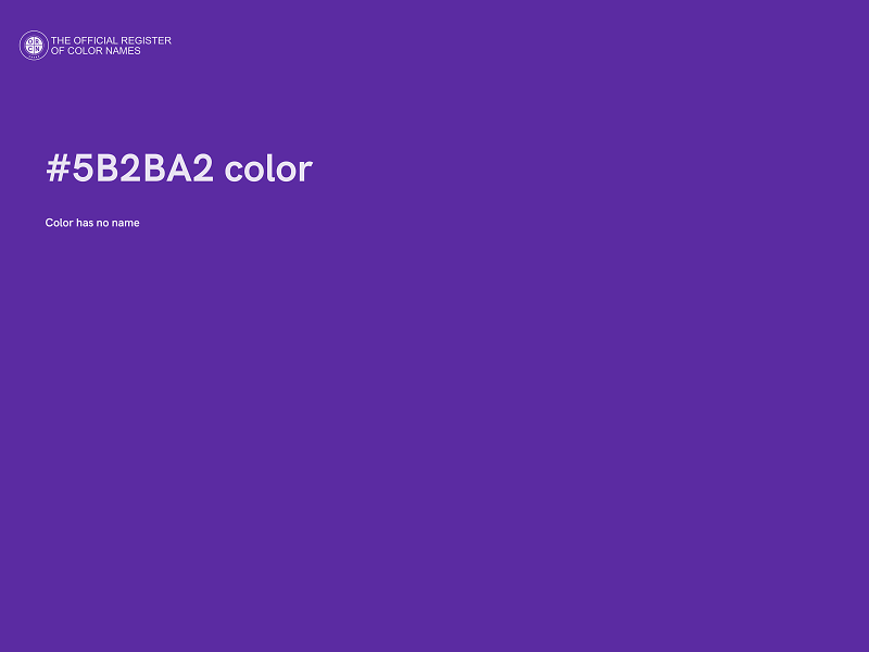 #5B2BA2 color image