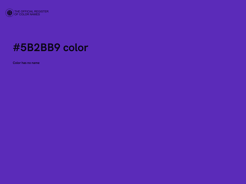 #5B2BB9 color image