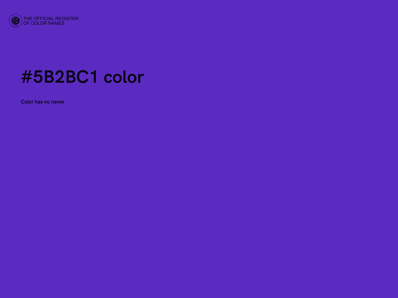 #5B2BC1 color image