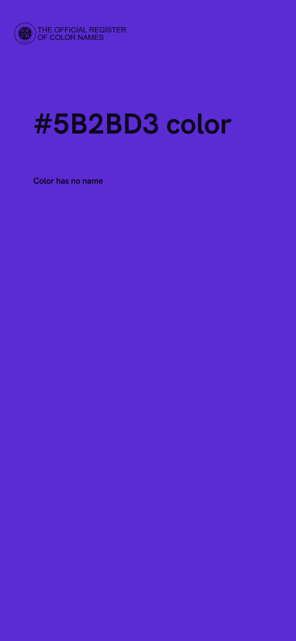 #5B2BD3 color image