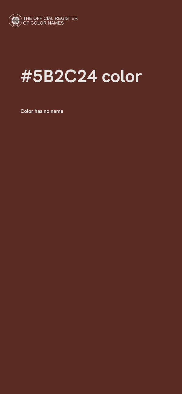 #5B2C24 color image