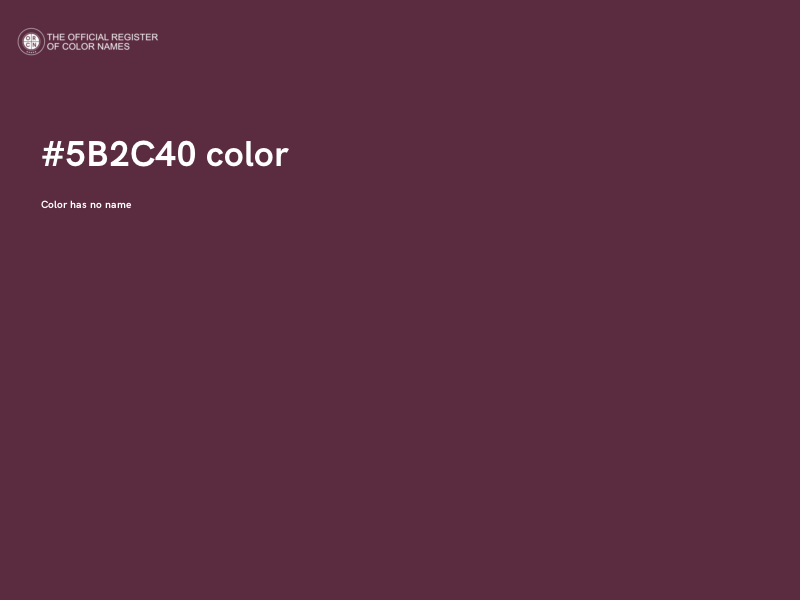 #5B2C40 color image