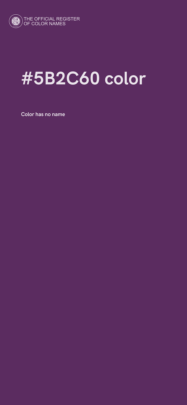 #5B2C60 color image