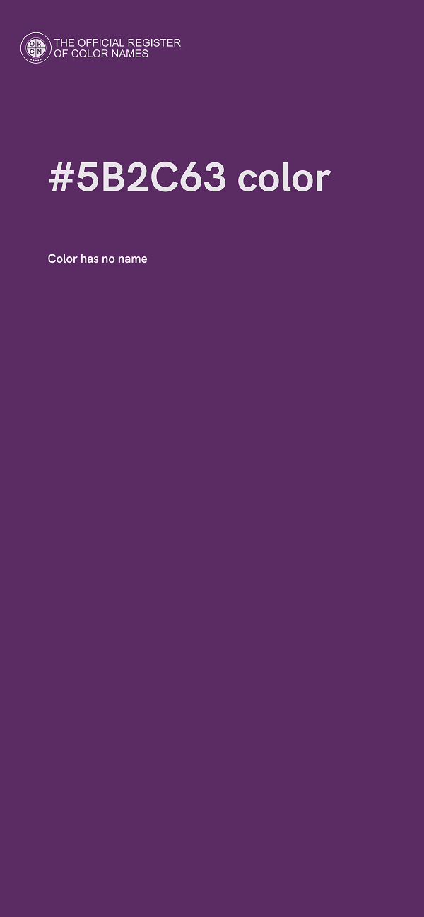 #5B2C63 color image