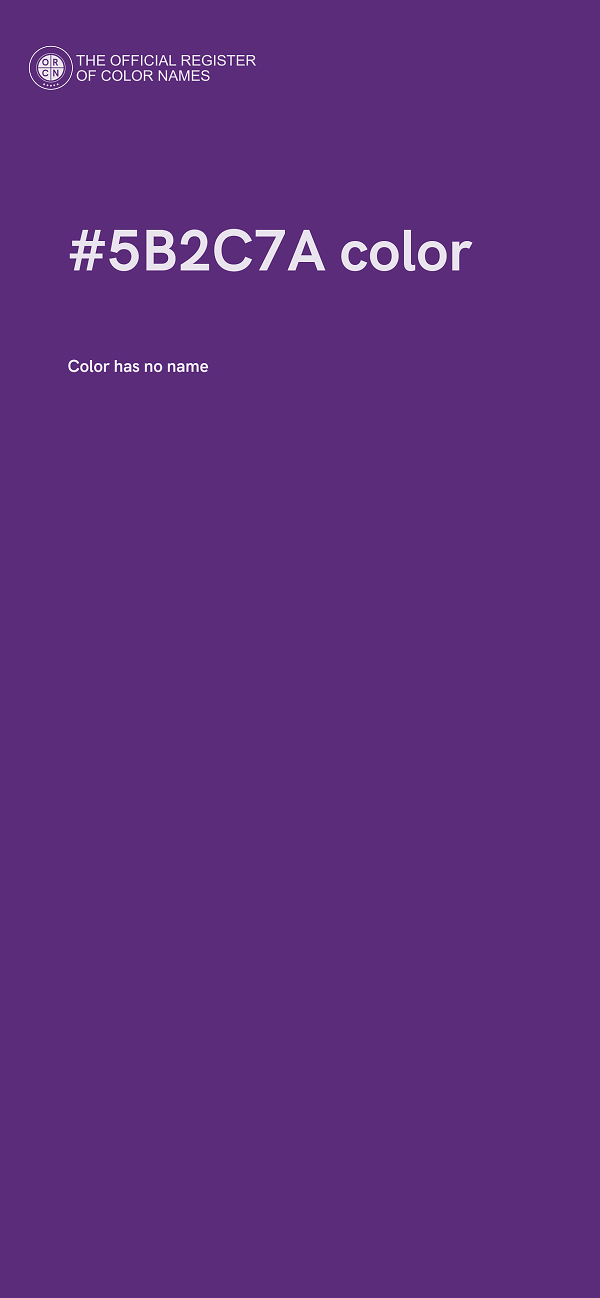 #5B2C7A color image
